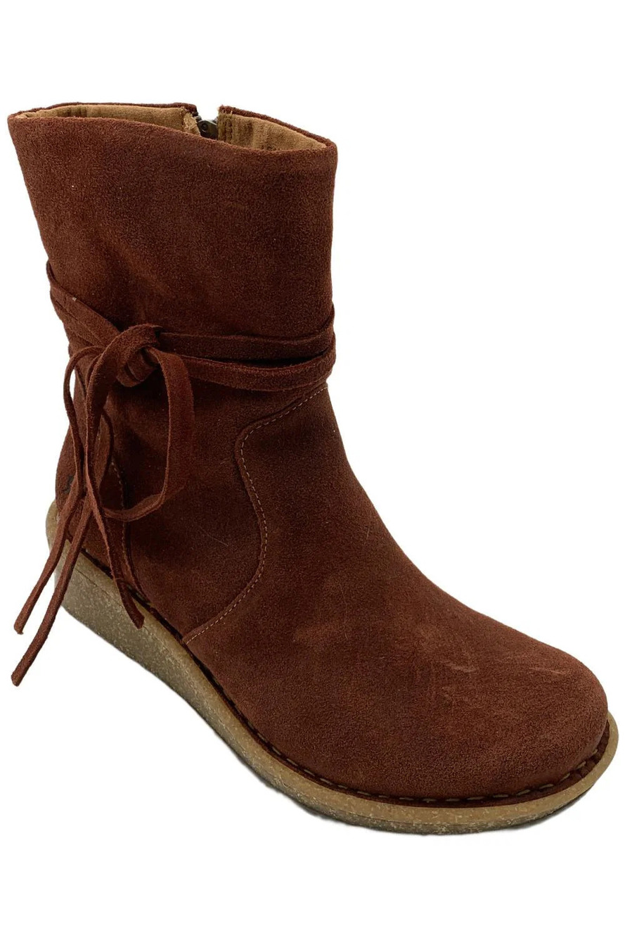 Born Women's Vinton Wedge Bootie Burgundy - Medium